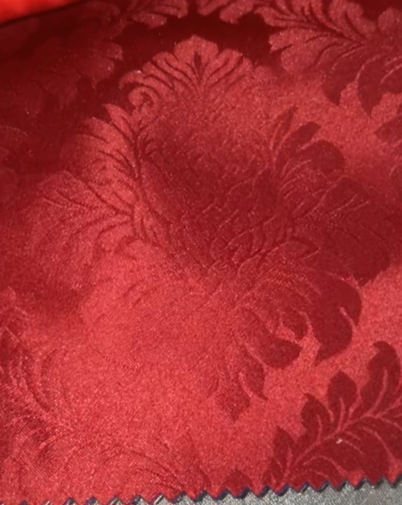 Damask Maroon Tablecloth