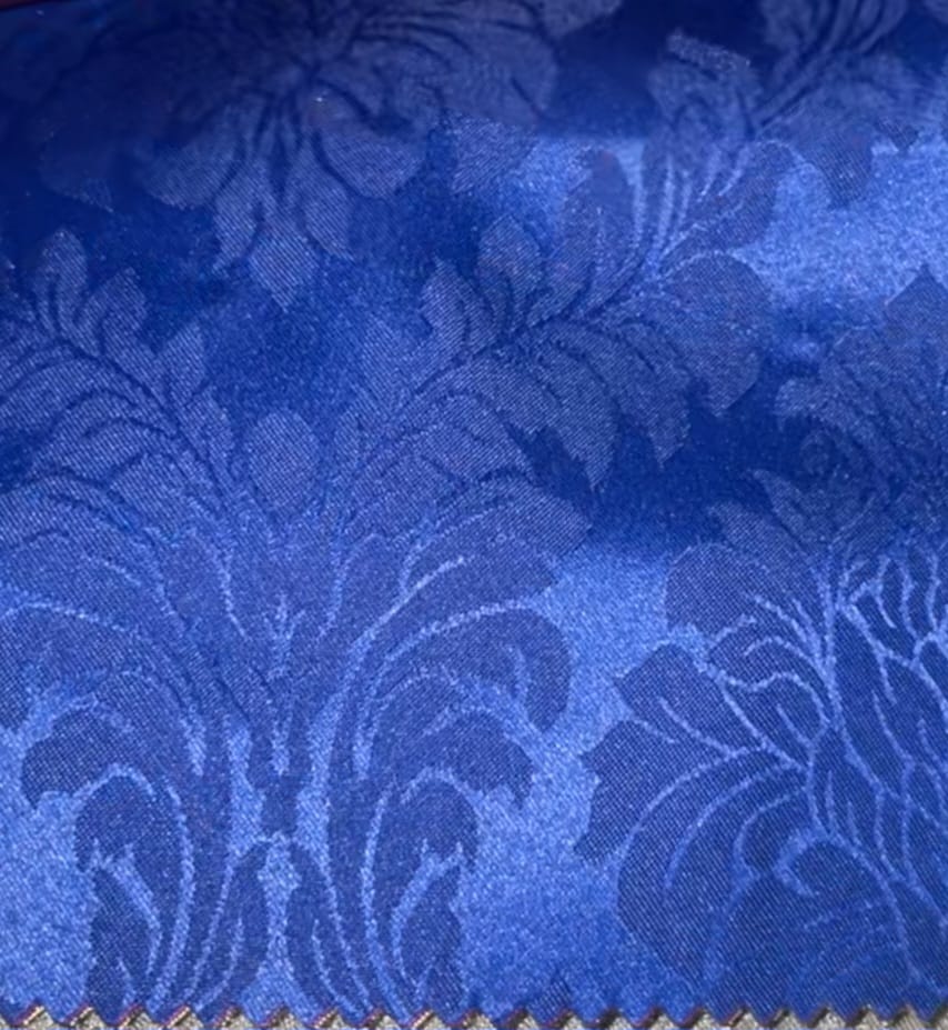 Damask Royal Blue Tablecloth