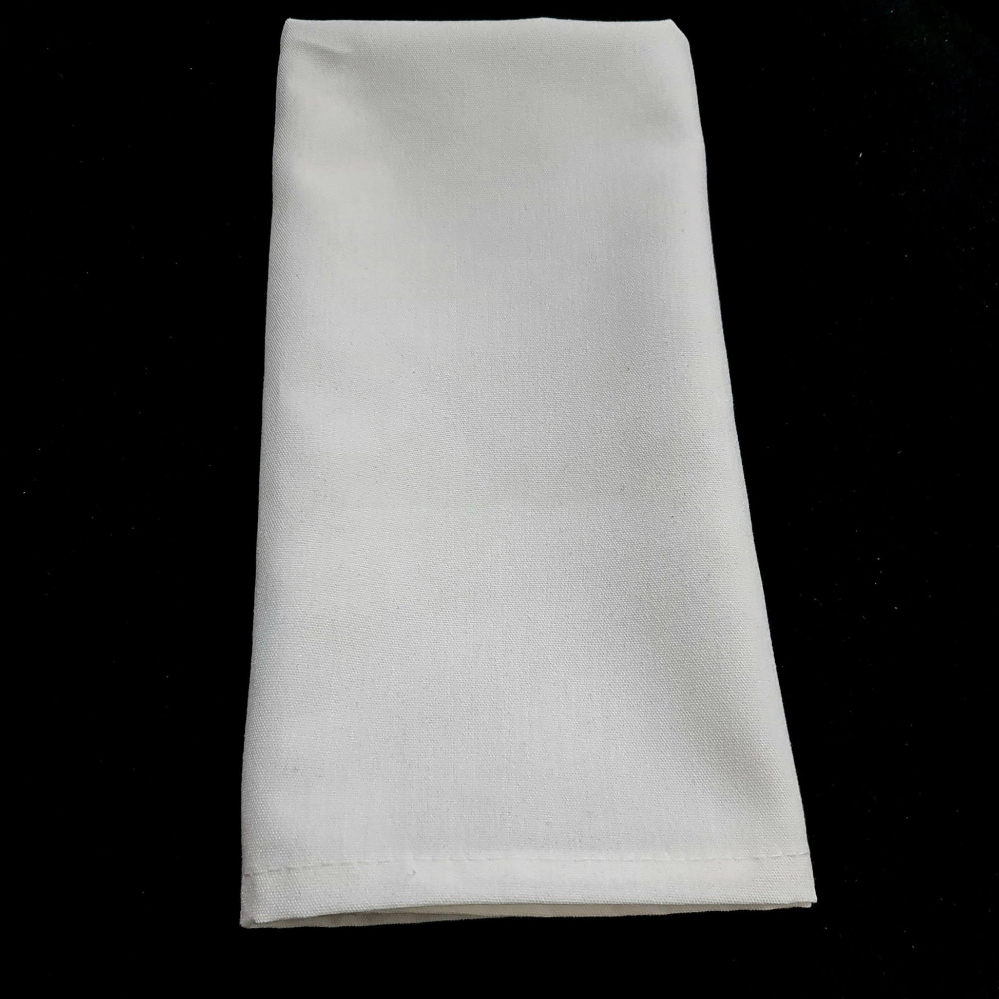 Plain White MJS Spun Polyester Napkin