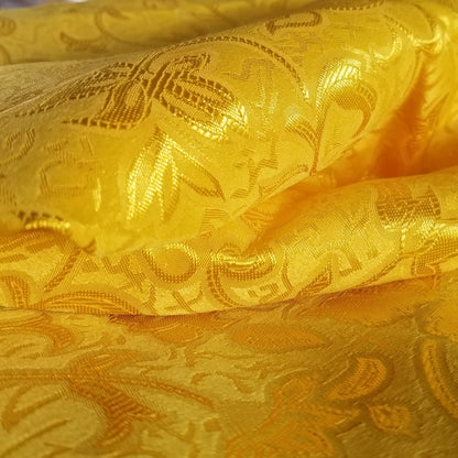 Yellow Anarkali Fabric