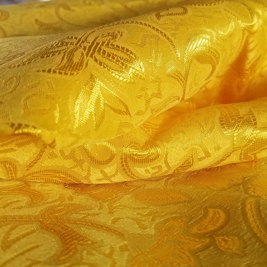 Yellow Anarkali Fabric