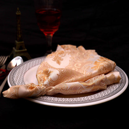 White and Golden Napkin