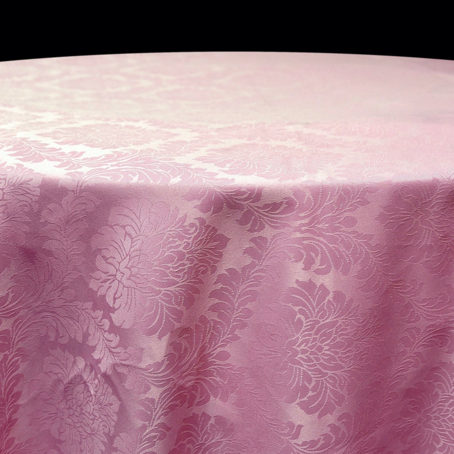 Blush Pink flower Damask tablecloth - 120 inch round