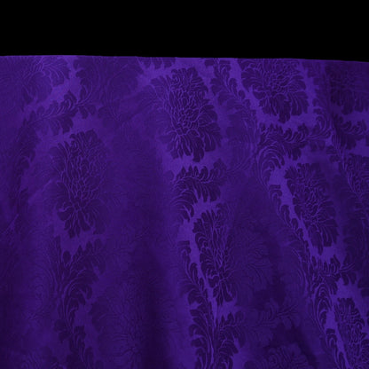 Purple Mehndi Maiyan Damask Tablecloth - 120 inch round