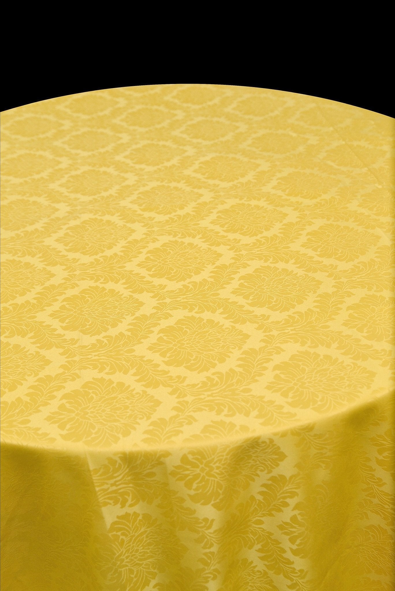 Damask Yellow Tablecloth